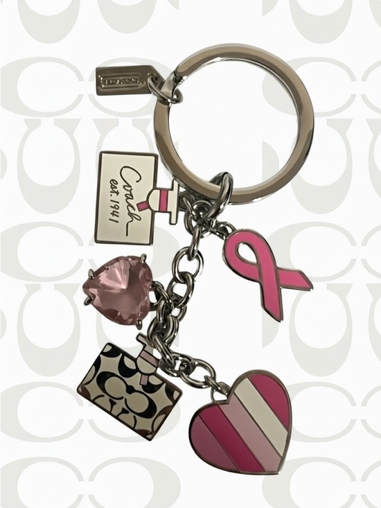 Coach Accessories - Coach keychains pick 1. Cancer awareness or Pink mini bag